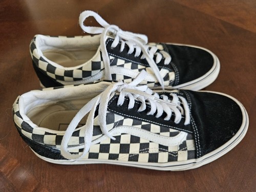 Vans Checker Halbschuhe schwarz-weiß kariert M 10 W 11,5 "off the wall" - Bild 2 von 10