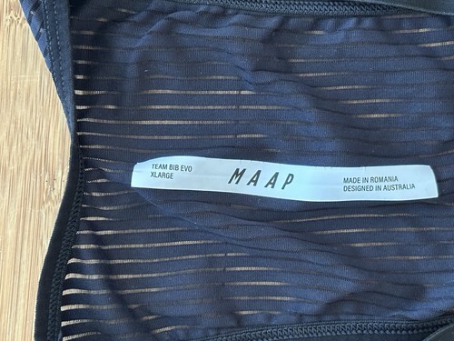 MAAP Team Bib EVO Cargo Black- Men Size XL - Picture 5 of 8