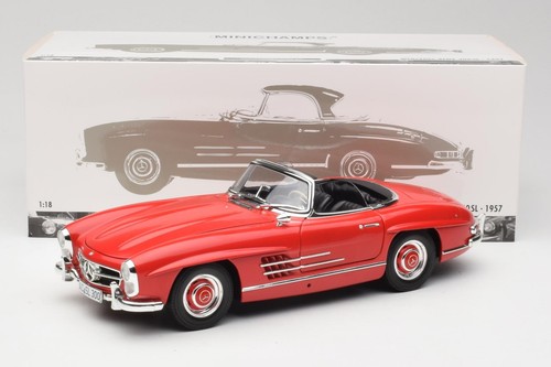 180039041 Mercedes 300 SL W198 Red Roadster with Hardtop Minichamps 1/18 - Picture 8 of 8