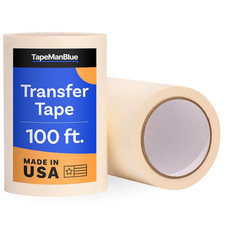 Tapemanblue 6" X 100' Roll of Paper Transfer Tape for Vinyl, Made in America, Pr
