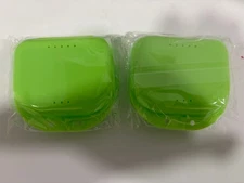 Denture Retainer Cases Dental False Teeth Mouth Guard Holder Travel Container