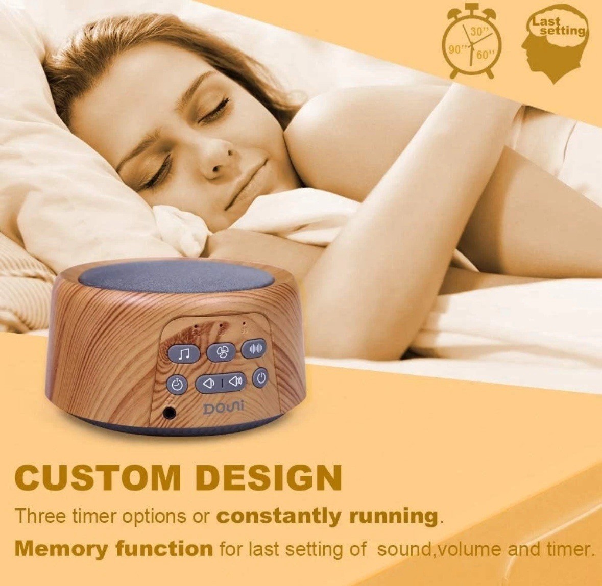 Douni Sleep Sound Machine - White Noise Machine with 24 Non-Looping Soothing for