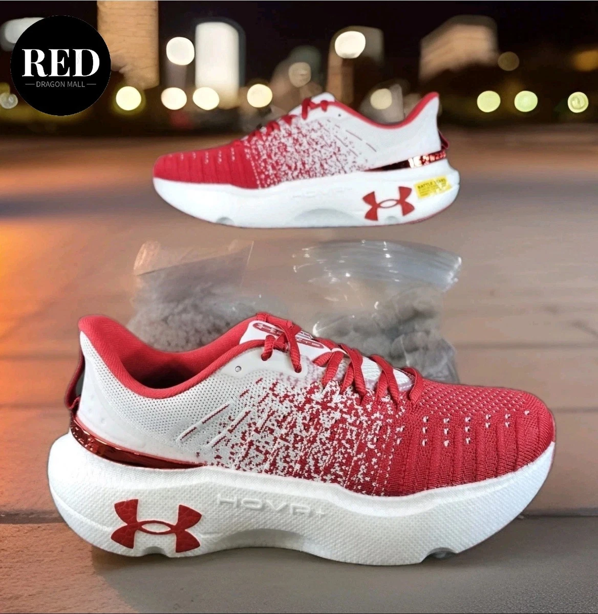 Under Armour Infinite Elite University of Wisconsin - Men\'s Size 8.5 Red Team Infinite Elite Wisconsin Badgers Mens Shoes - 55293734 main image 3