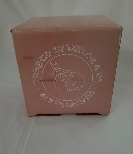 Vtg TAYLOR & NG Pink Rose Ceramic Coffee Mug Naughty Bunny Orgy AniMates Mug NOS - Picture 8 of 9