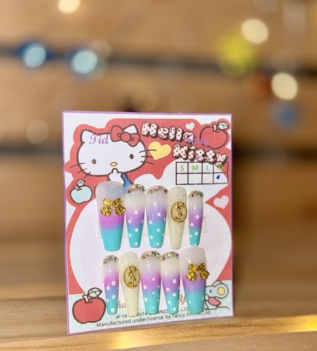 Nails Handmade press on nails hand painted 3D size XL🔥 FAST FREE SHIPPING