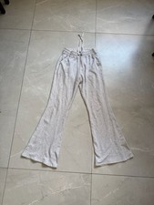 Abercrombie Fitch Soft A F Collection Flare Sweatpants in Heather Grey