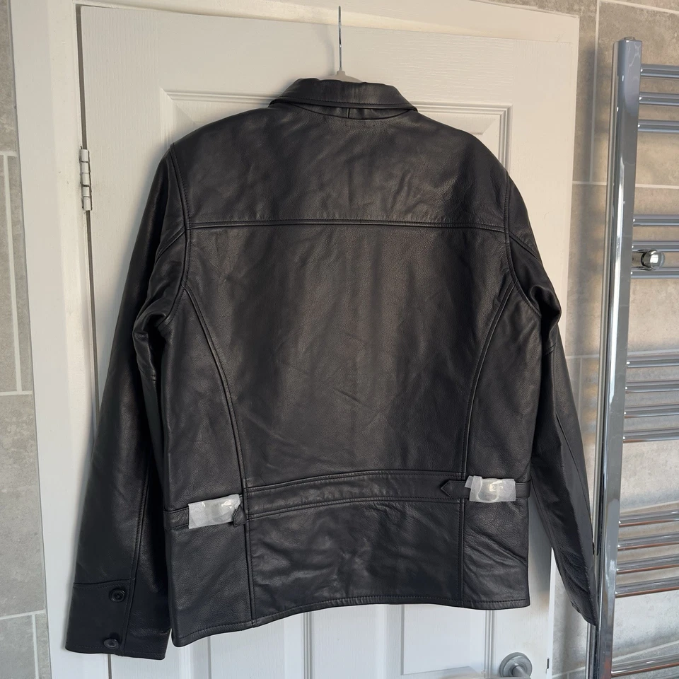 BNWT Mens Schott Leather Jacket - Large ID No. 6875 - Image 2 of 4