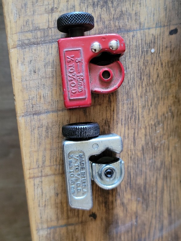 Mini tube cutters are designed for cutting pipes