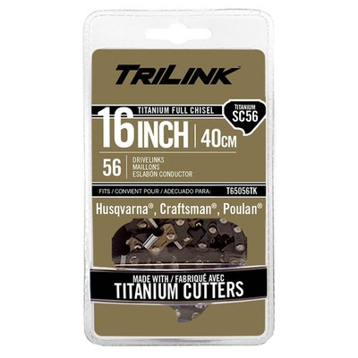 Titanium Chain Pre-Cut Loop 56 Dl 3/8'' Lp, .050'', Chisel Reduced Kickback