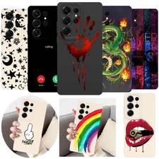For Samsung Galaxy A36 A35 A54 A53 S24 FE Chic Design Phone Case Tough TPU Cover