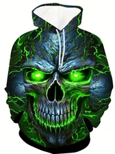 Halloween Hoodie – Creepy Pumpkin Jack O’Lantern Face Sweatshirt Unisex