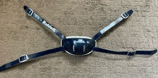 RIDDELL SPEED REVOLUTION FOOTBALL HELMET HARD CUP 4 POINT CHINSTRAP NAVY BLUE