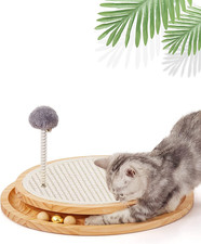 Cat Scratcher, Cat Natural Sisal Scratching Pad, Kitten Interactive Toy with Bal