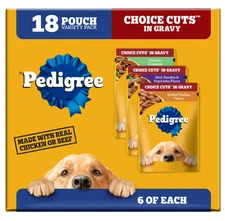 Choice Cuts in Gravy Adult Soft Wet Dog Food Variety Pack