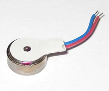 Vibrator Flat Micro Motor - 3 VDC - 8mm Dia. - For Cellphones Beepers Vibrators