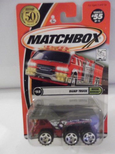 MATCHBOX RESCUE ROOKIES #55 AUTOCARRO CON CASSONE RIBALTABILE 2001 NUOVO CON SCATOLA - Foto 1 di 2