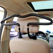 Metal Car Coat Hangers / Non Slip, Fits Headrests