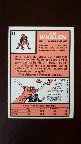 1966 Topps football cards #1 to #65, complete your set - Picture 43 of 203