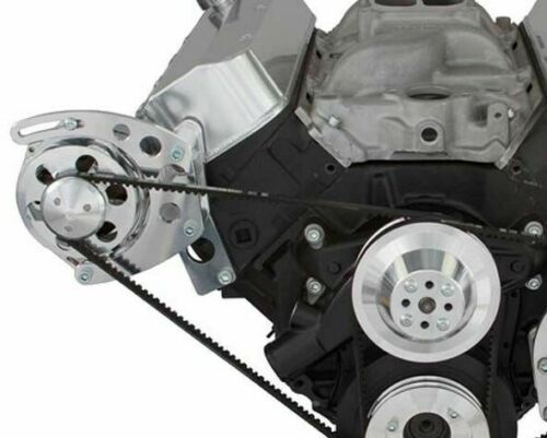 Big Block Chevy Alternator Relocation Bracket for Clearing A-Arms; Short WP 454 - Picture 2 of 2