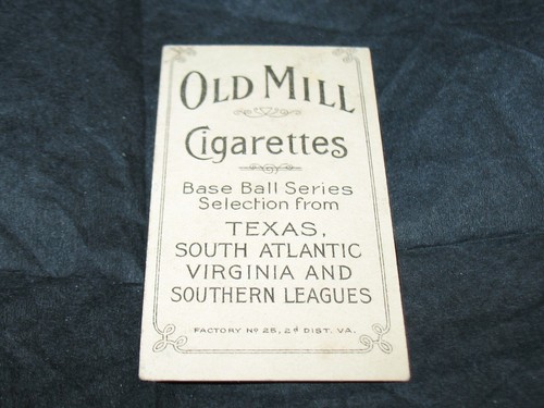 1909-11 T206 Sid Smith ~Atlanta ~Southern League ~Old Mill Back - Picture 5 of 5