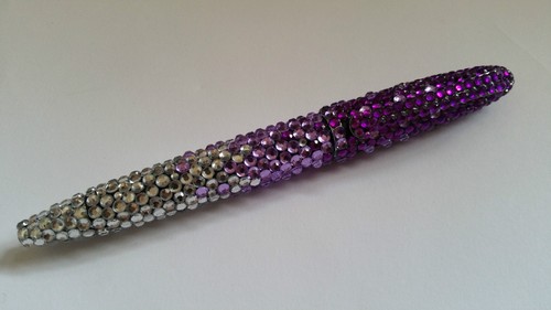 Crystallized Bling Bling Twist Blue Ink Ballpoint Pen (PURPLE) - Bild 1 von 5