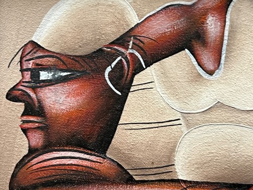 VINTAGE PUERTO RICO REISE-ERINNERUNGSSTÜCKE KUNST ACRYLGEMÄLDE SIGNIERT GERAHMT - Bild 4 von 11