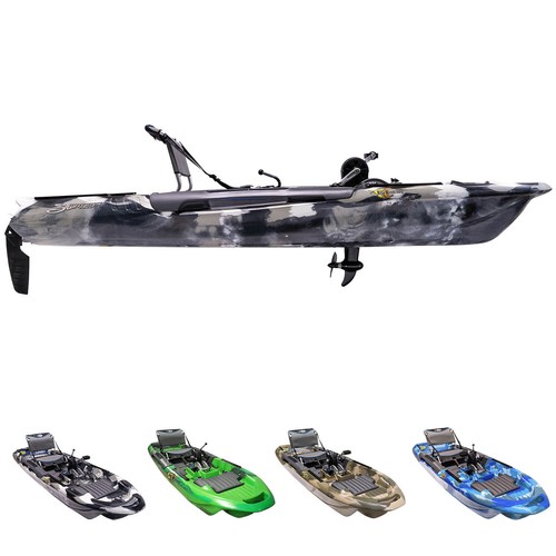 3 Waters Kayaks Big Fish 103 kayak da pesca a pedale con trasmissione a pedale kayak - Foto 1 di 29