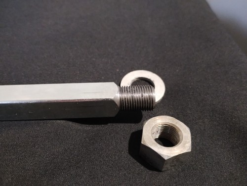 AJS MATCHLESS SQUARE FOOT PEG BOLT & NUT 350/500 - Picture 2 of 4