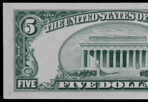 $5 1950D Star Gem CU Federal Reserve Note B22394501* series D, five $, New York - Picture 6 of 7
