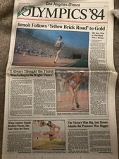 Day 10 L.A. Olympics from the Los Angeles Times Newspaper