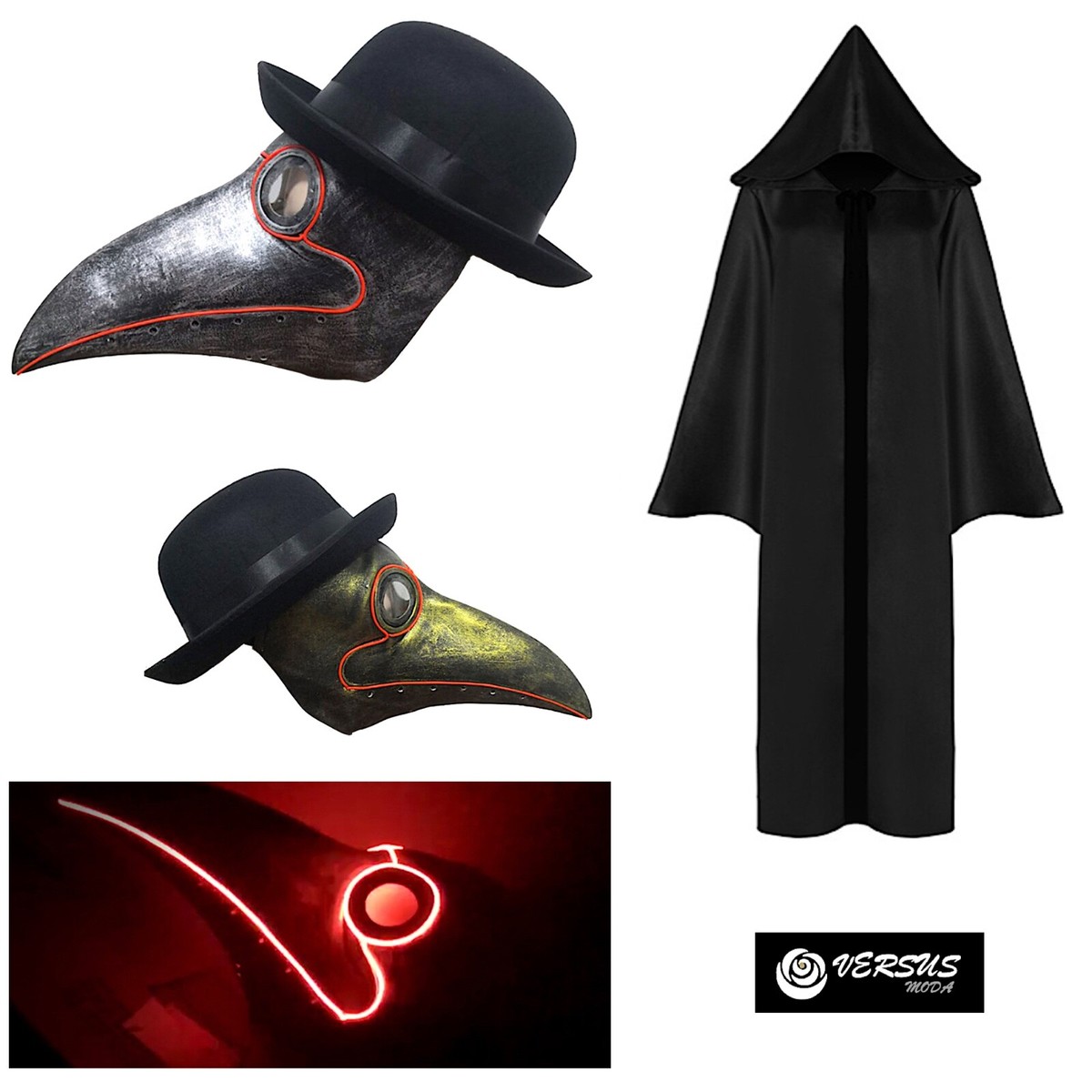 Dottore Medico Peste Simile SCP 49 Maschera Carnevale Plague Doc