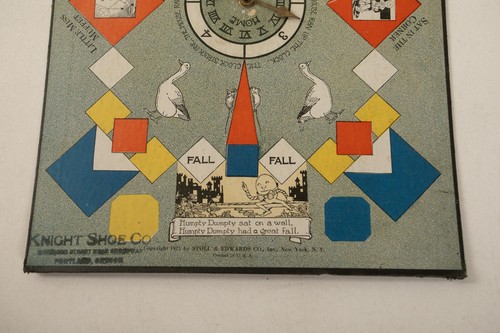 Stoll & Edwards Co Game Board Spinner (UB2/JSF6) Nursery Rhymes Knight Shoe 1921 - Picture 4 of 9