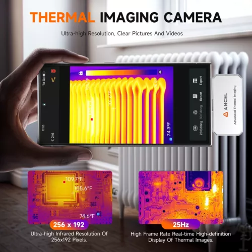 Thermal Imaging Camera IR Resolution 256X192 25Hz Frame Rate Android USB-Type-C - Picture 6 of 19