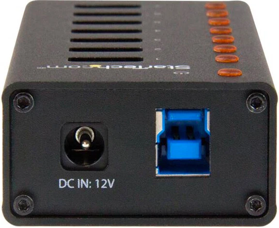 StarTech Hub USB 3.0 7 Porte Hot-swap Velocità 5000 Mbit/s Nero ST7300U3M - Immagine 2 di 4