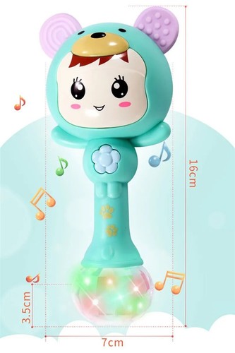 Light Baby Vocal Rattles Mobiles Change With The Rhythm LED Glowing Hand Rattle - Picture 11 of 22