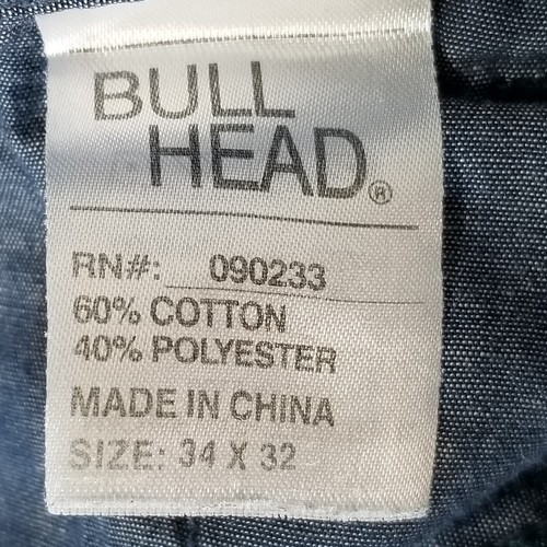 Bullhead khaki chino pants men's 34x32 Dillon skinny straight blue preppy - Picture 11 of 11