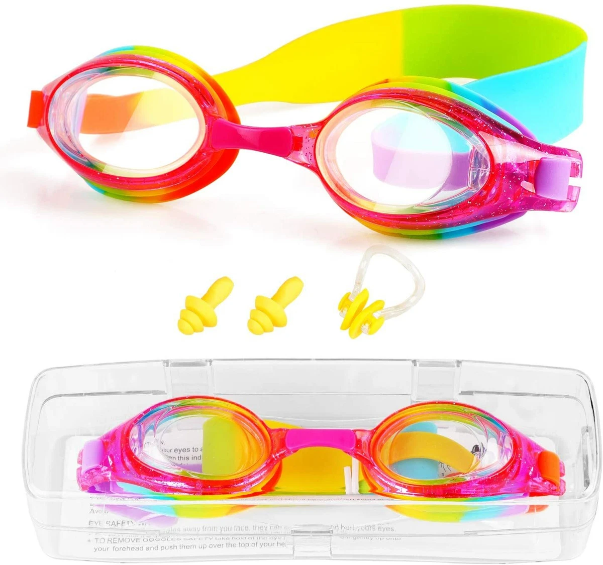 Water goggles best sale with nose piece