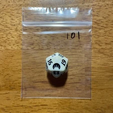 🎲 MTG d20 Spindown 20-sided Life Counter die dice White - Magic Origins ORI 101