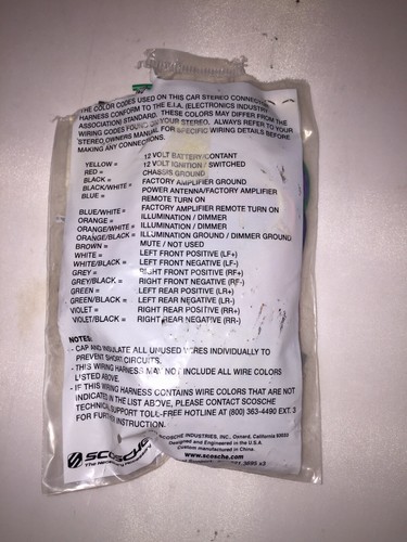 1986 FORD NON PREMIUM SOUND/JBL CONNECTOR BBFD02AB FACTORY WIRING HARNESS - Bild 2 von 2