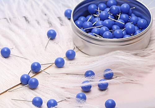 100PCS 1/4 Inch Small Round Head Map Tacks Pins for Home Office Bulletin Blue - Picture 5 of 7