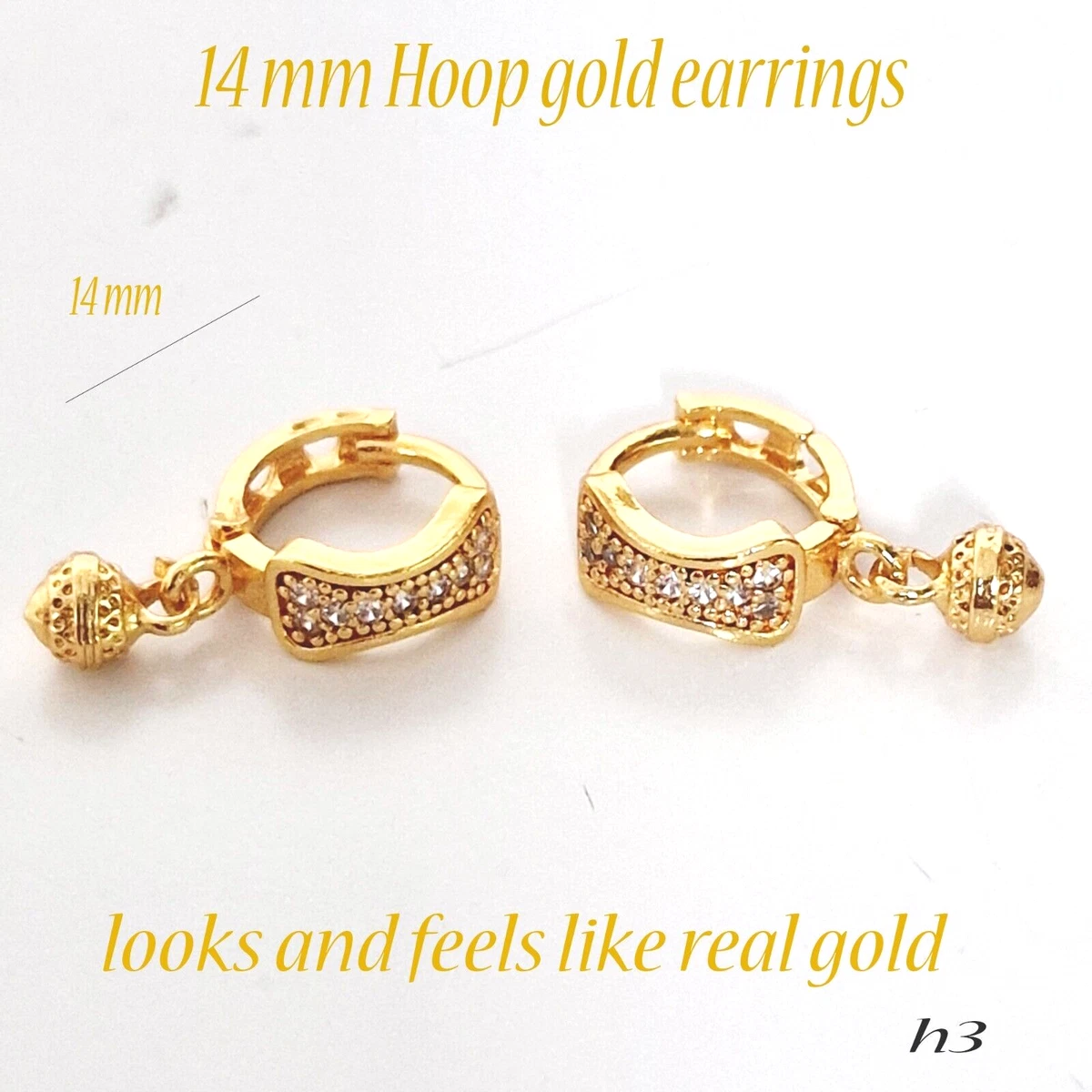 9ct gold small hoop earrings sale