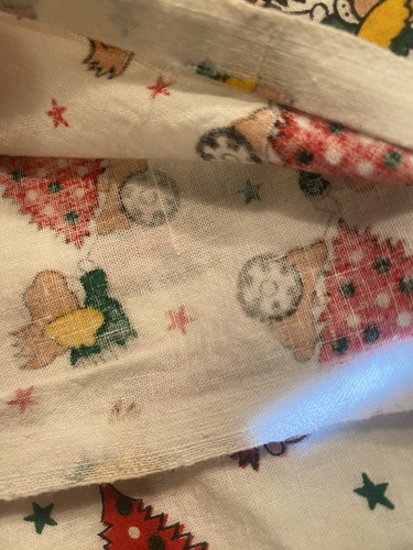 PRIM Country Vintage Christmas Tree in Wheelbarrow Little Angel Cotton Fabric FQ - Picture 5 of 9