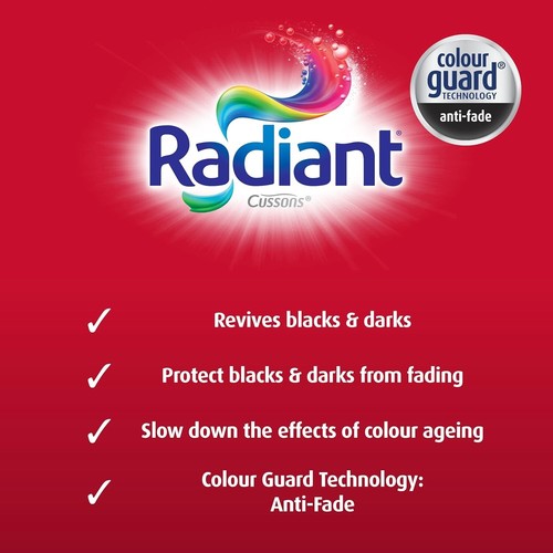 Radiant Liquid Laundry Detergent for Blacks and Darks Black Wash 1L AU - Picture 4 of 5