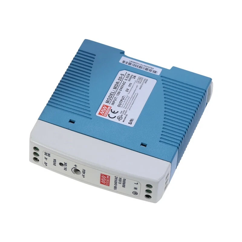 MDR-20 20W 5V 12V 15V 24V Din Rail Switching Power Supply AC/DC Single Output - Image 4 of 4