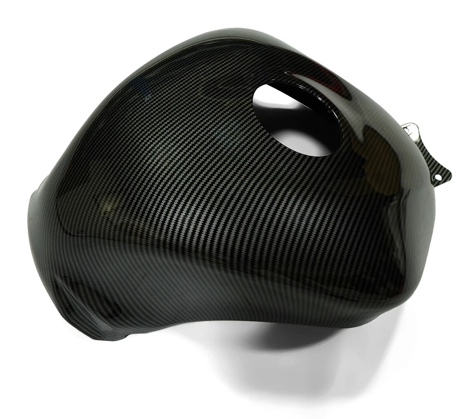 Tampa do tanque de combustível gasolina capuz fibra de carbono pintado para Kawasaki Ninja ZX6R 2007-2008 - Imagem 4 de 4