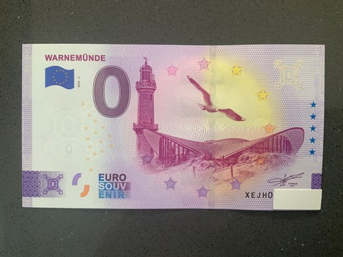 Null-0-Euro-Souvenir-Schein 2024-2 # Warnemünde # XEJH