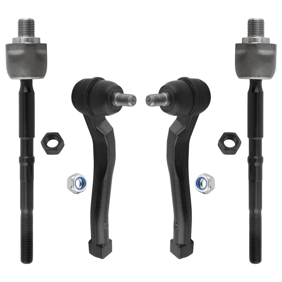 4x Tierods delanteros interiores y exteriores para Chevy Aveo 5 2009 2010 Pontiac G3 2004-2011 Foto 2 de 4