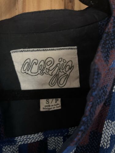 Ace & Jig Brandy Mini Dress Tunic In Puzzle Textile Size Small Blue Purple - Picture 6 of 6