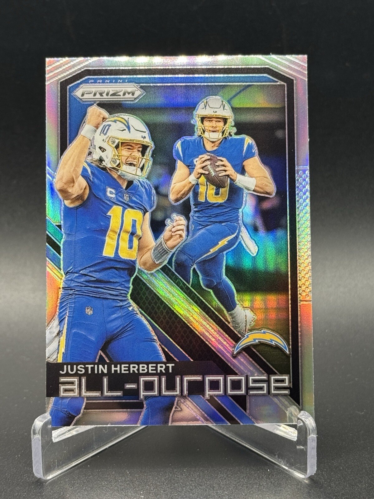 2023 Panini Prizm All-Purpose Silver Holo Justin Herbert HA11 LA Chargers