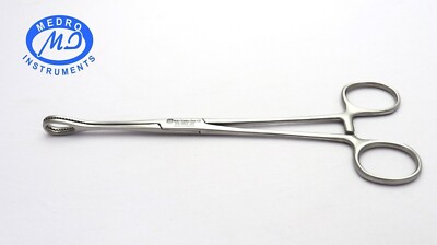 Foerster Sponge Forceps 8'' Straight Serrated Jaw Surgical Instruments